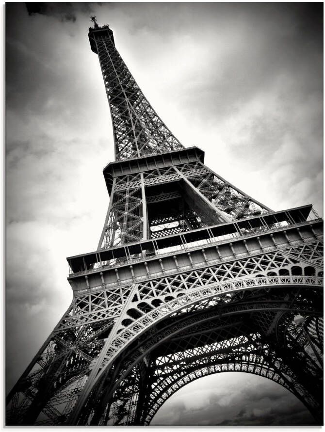 Artland Print op glas Eiffeltoren Parijs in verschillende maten - Foto 4