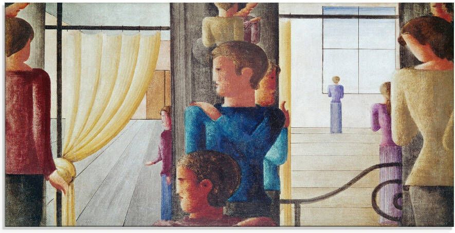 Artland Print op glas Groep van twaalf met interieur. 1930 - Foto 1