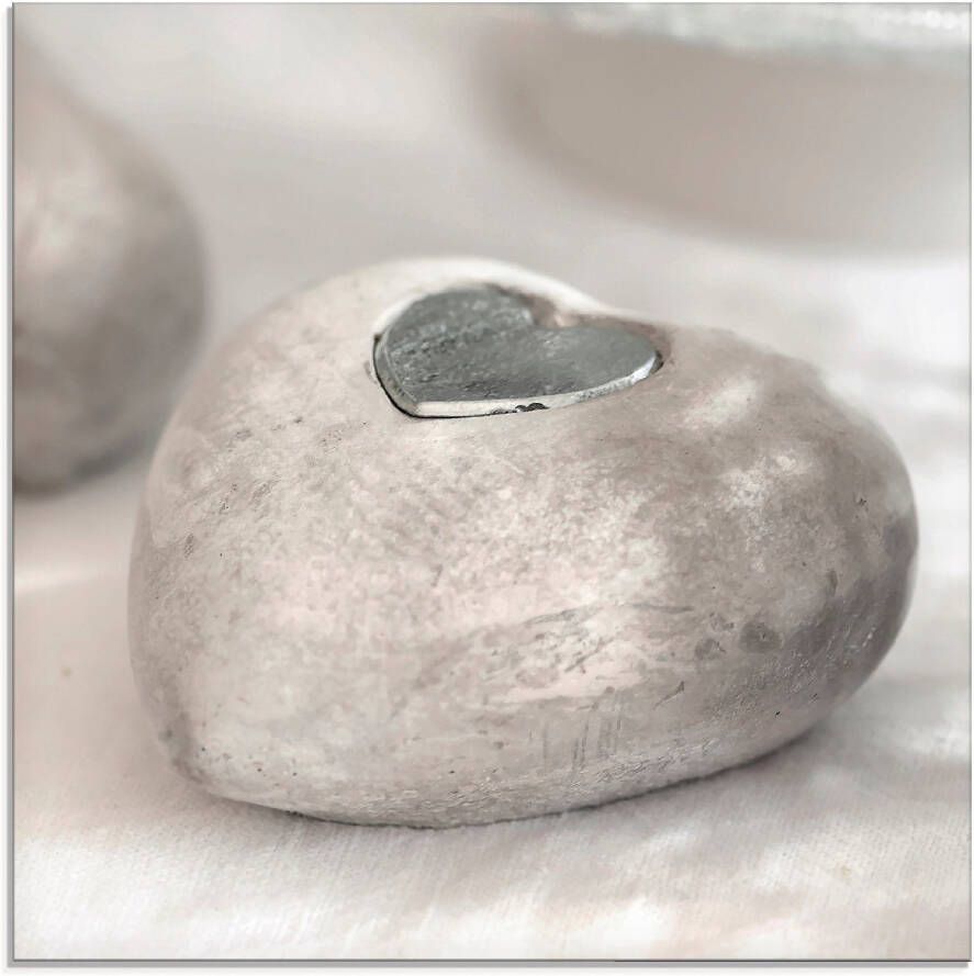 Artland Print op glas Harten in verschillende maten - Foto 6