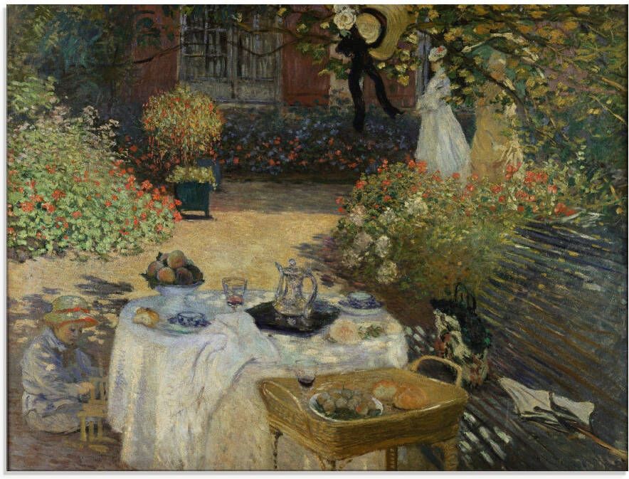Artland Print op glas In de tuin van Claude Monet in Argenteuil - Foto 4