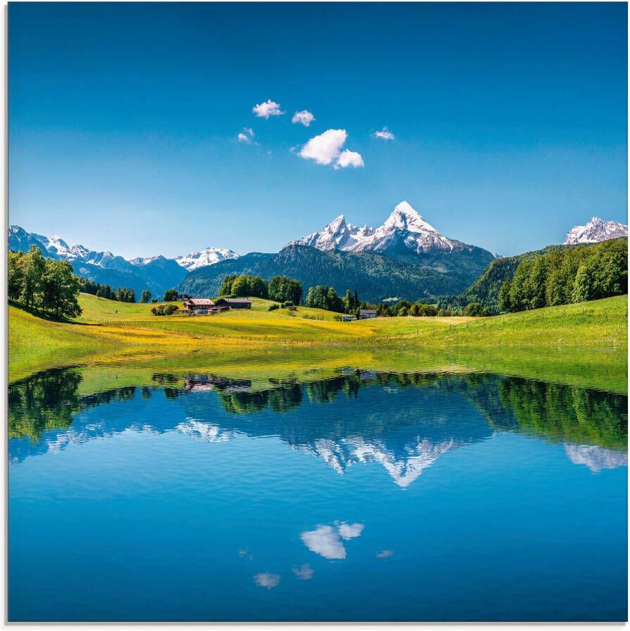 Artland Print op glas Landschap in de Alpen in verschillende maten - Foto 5