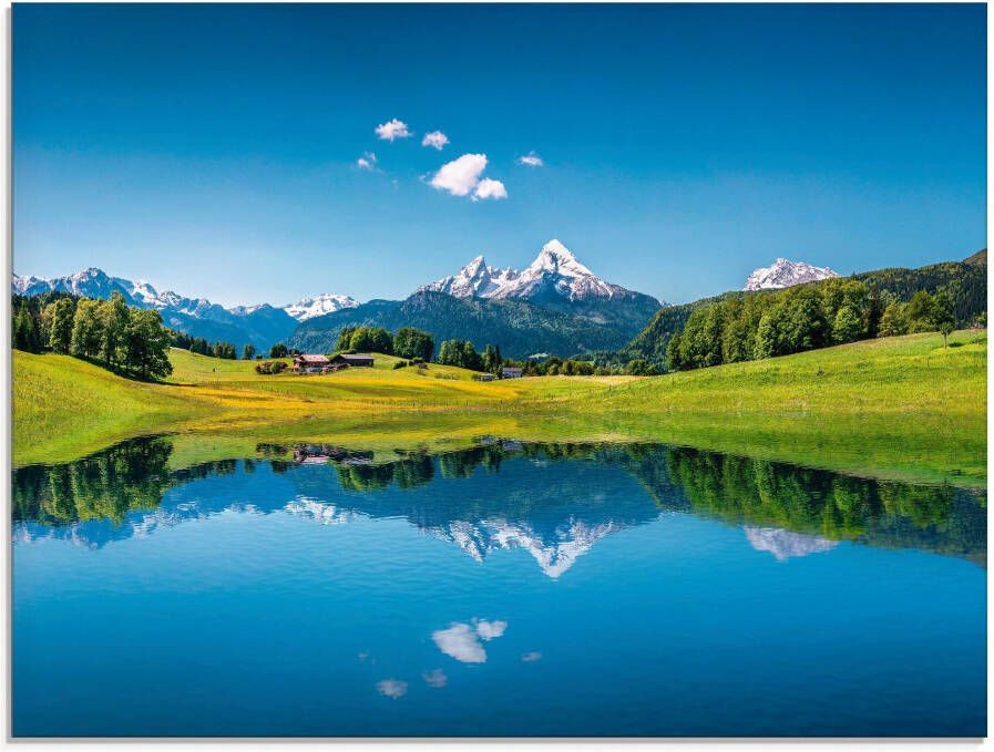 Artland Print op glas Landschap in de Alpen in verschillende maten - Foto 5