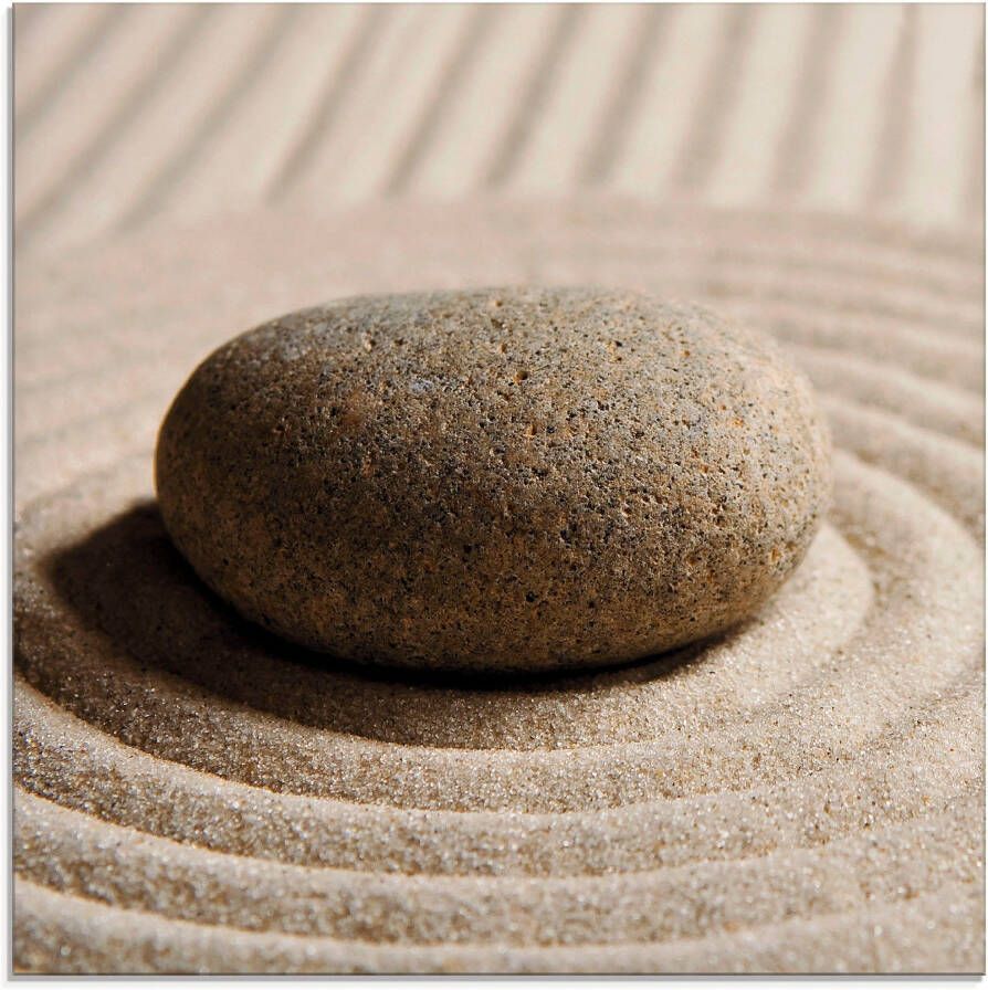 Artland Print op glas Mini zen tuin zand in verschillende maten - Foto 3