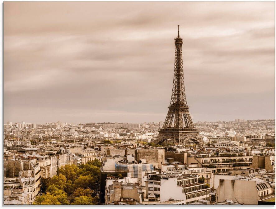 Artland Print op glas Parijs Eiffeltoren I in verschillende maten - Foto 1