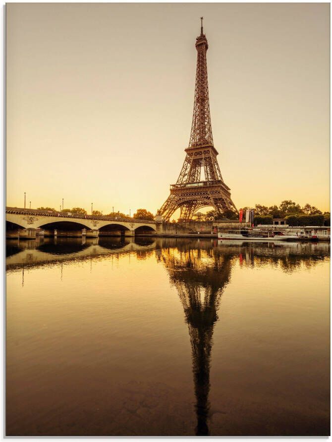 Artland Print op glas Parijs Eiffeltoren V in verschillende maten - Foto 1