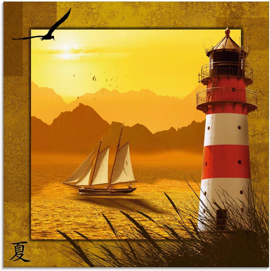 Artland Print op glas Serie vier seizoenen Zomer - Foto 4