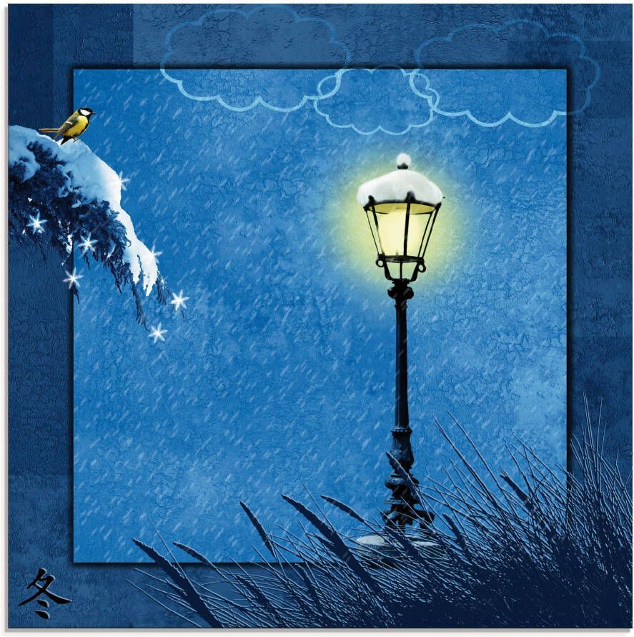 Artland Print op glas Serie vier seizoenen Winter - Foto 6