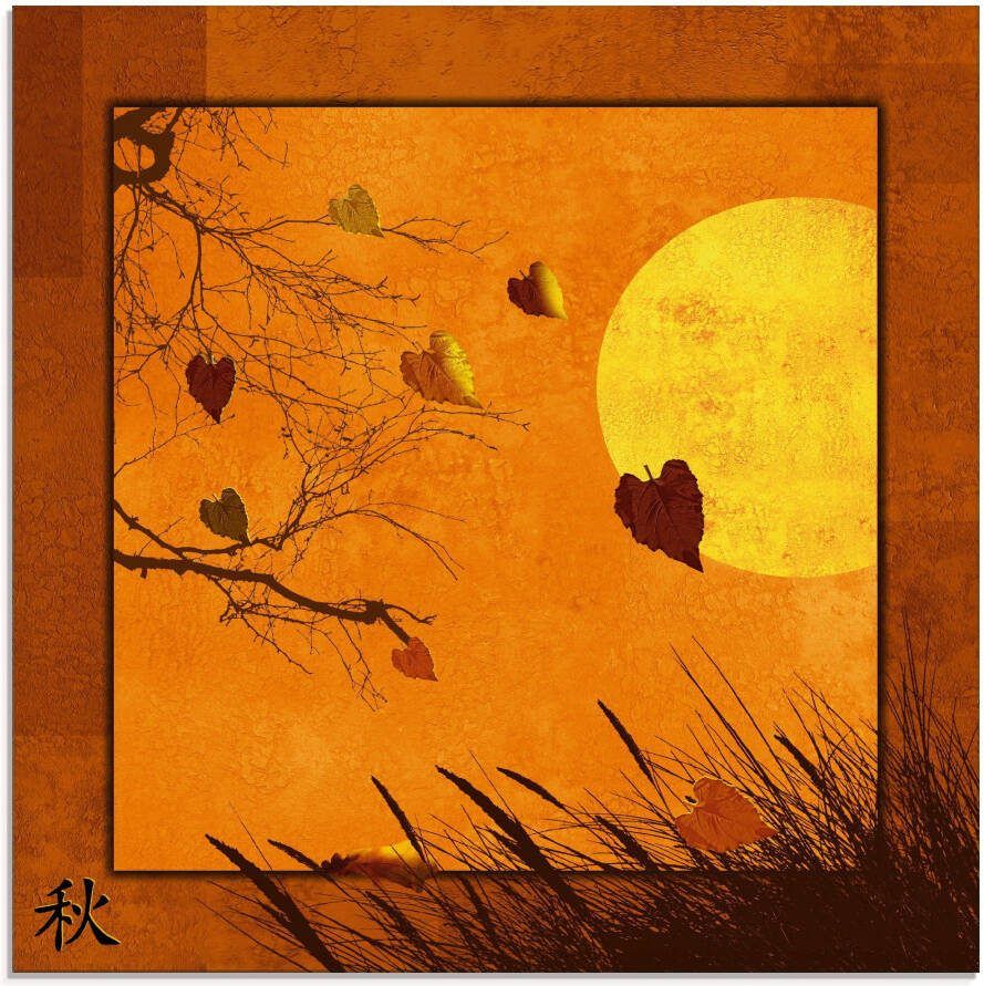 Artland Print op glas Serie vier seizoenen Herfst
