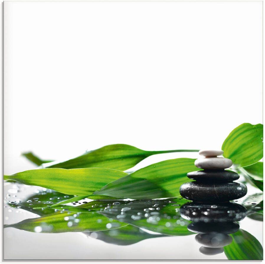 Artland Print op glas Spa met stenen en bamboe - Foto 5