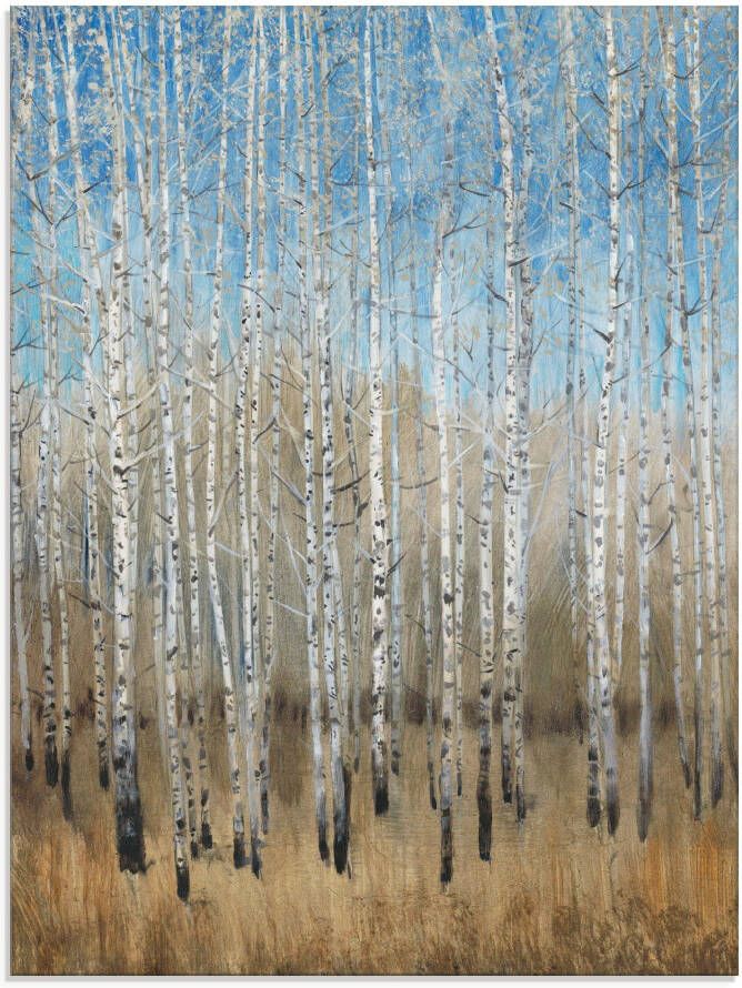 Artland Print op glas Stoffige blauwe berken II - Foto 6