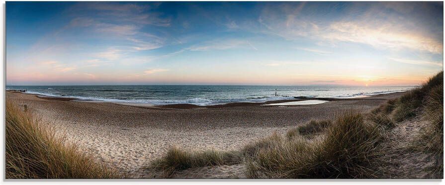 Artland Print op glas Strand en duinen aan de Hengistbury Head - Foto 3