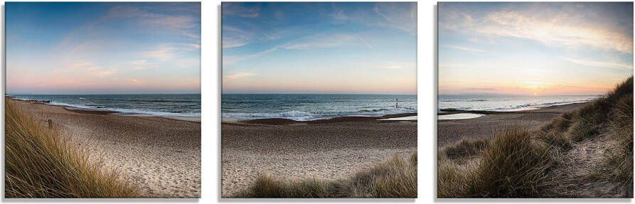 Artland Print op glas Strand en duinen aan de Hengistbury Head - Foto 3