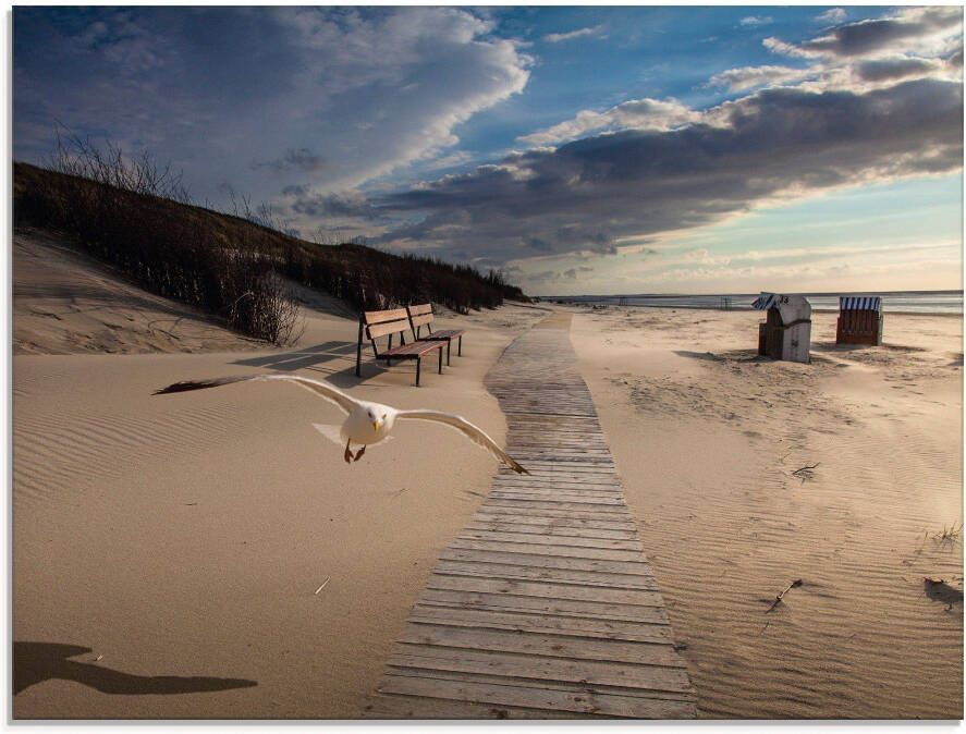 Artland Print op glas Strandimpressies in verschillende maten - Foto 6