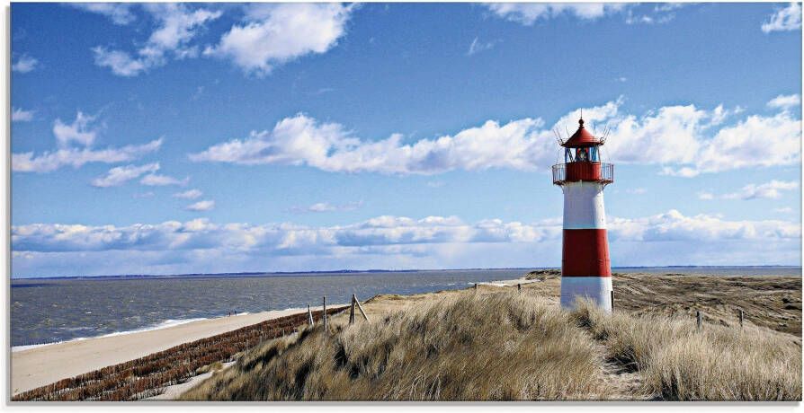 Artland Print op glas Vuurtoren Sylt in verschillende maten - Foto 5