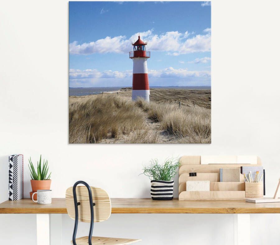 Artland Print op glas Vuurtoren Sylt in verschillende maten - Foto 4