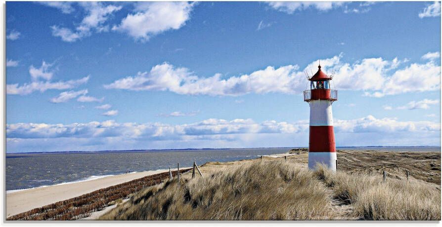 Artland Print op glas Vuurtoren Sylt in verschillende maten - Foto 5