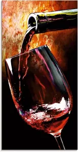 Artland Print op glas Wijn rode wijn (1 stuk)