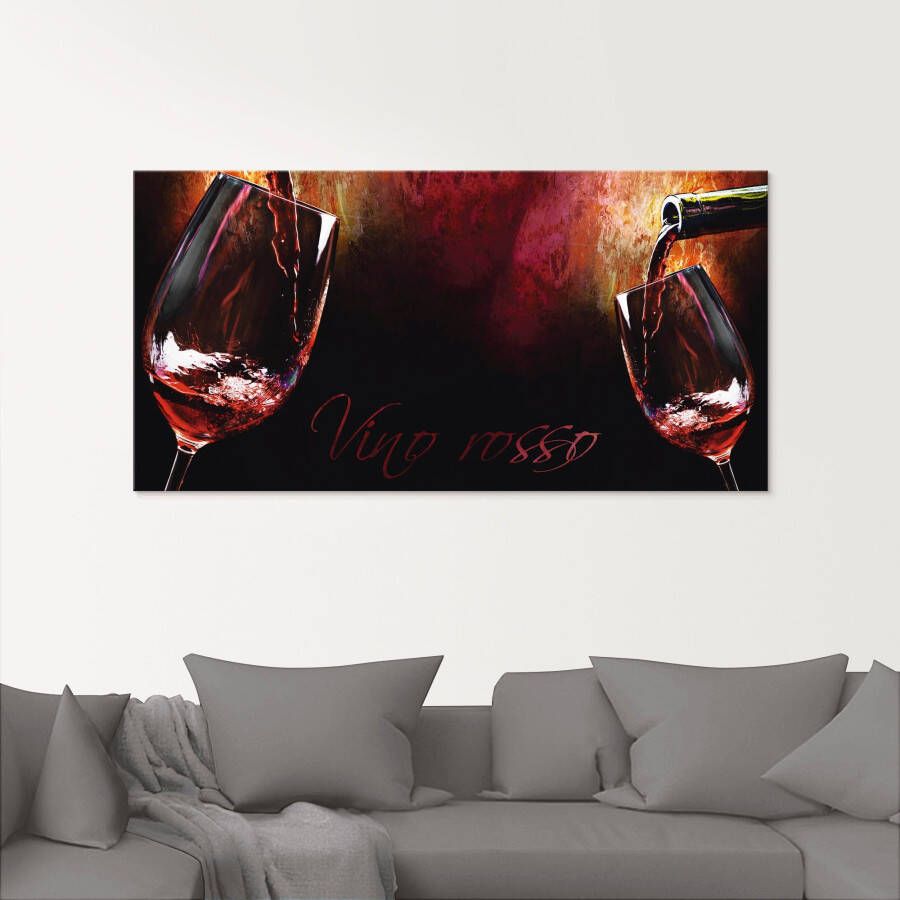 Artland Print op glas Wijn rode wijn in verschillende maten - Foto 4