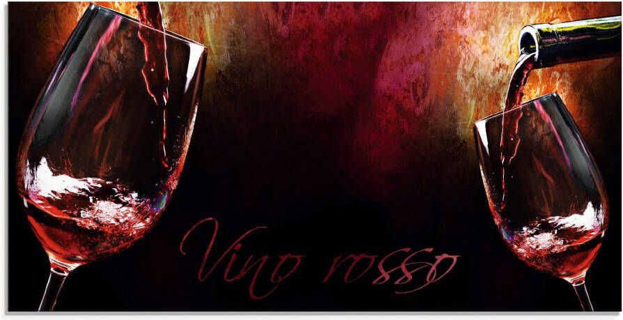 Artland Print op glas Wijn rode wijn in verschillende maten - Foto 3