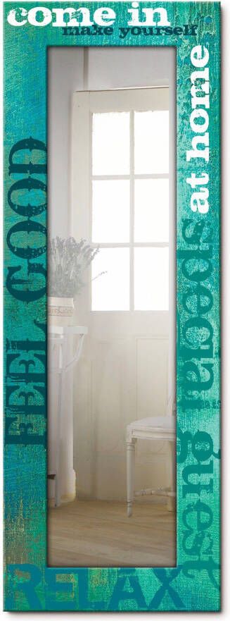 Artland Sierspiegel Binnen spiegel met lijst voor het hele lichaam wandspiegel met motiefrand landhuis - Foto 4