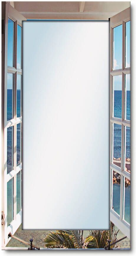 Artland Sierspiegel Uitzicht op het paradijs spiegel met lijst voor het hele lichaam wandspiegel met motiefrand landhuis - Foto 4