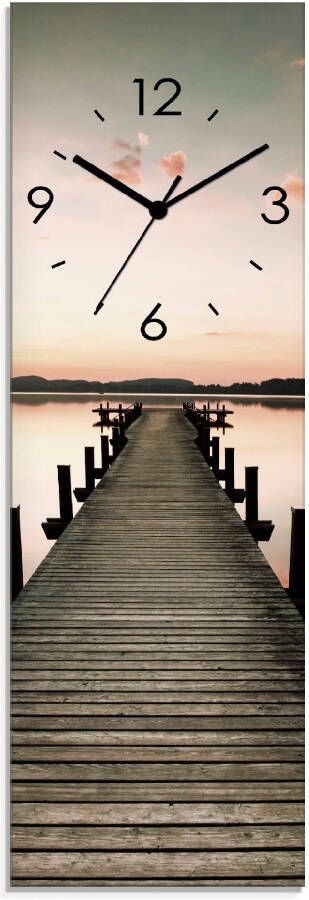 Artland Wandklok Lange pier in zonsopkomst optioneel verkrijgbaar met kwarts- of radiografisch uurwerk geruisloos zonder tikkend geluid - Foto 6