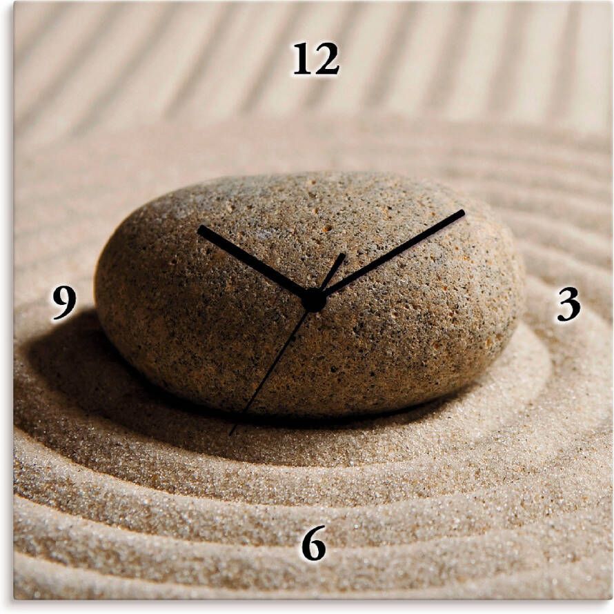 Artland Wandklok Mini zen tuin zand optioneel verkrijgbaar met kwarts- of radiografisch uurwerk geruisloos zonder tikkend geluid - Foto 4