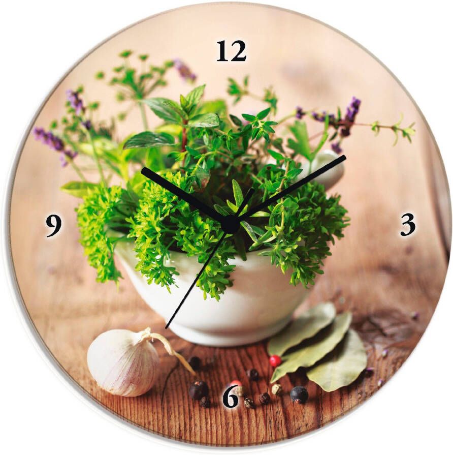 Artland Wandklok Verschillende kruiden keuken optioneel verkrijgbaar met kwarts- of radiografisch uurwerk geruisloos zonder tikkend geluid - Foto 8