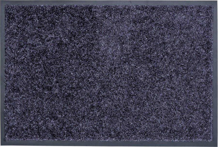 Astra hoogwaardige vuilvangmat binnendeurmat wasbaar op 30° C antisliploper schoenenrek gang keuken blauwgrijs 60x90 cm - Foto 2