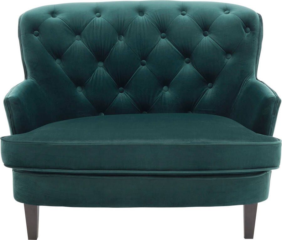 ATLANTIC home collection 1 5-zitsbank Luipaard XXL-fauteuil met pocketveringskern en fluwelen hoes - Foto 5