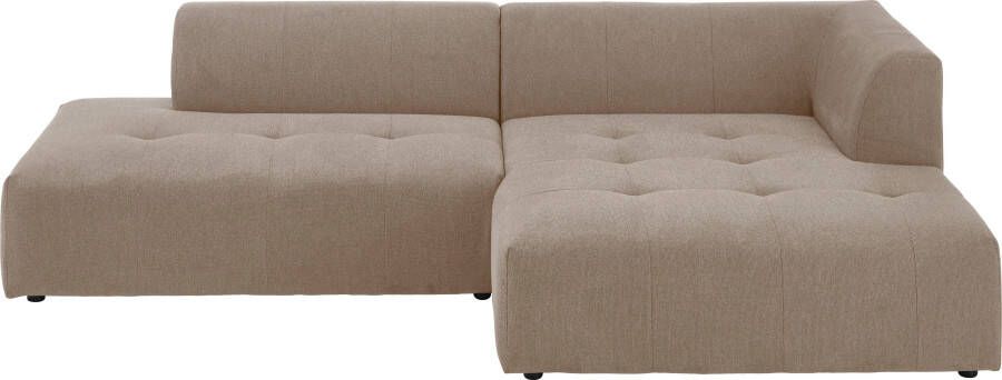 ATLANTIC home collection 3-zitsbank Leonardo Poef voetenbank Ottoman met XXL ligoppervlak - Foto 6