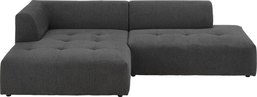 ATLANTIC home collection 3-zitsbank Leonardo Poef voetenbank Ottoman met XXL ligoppervlak - Foto 5