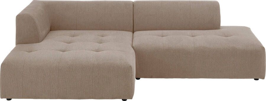 ATLANTIC home collection 3-zitsbank Leonardo Poef voetenbank Ottoman met XXL ligoppervlak - Foto 6