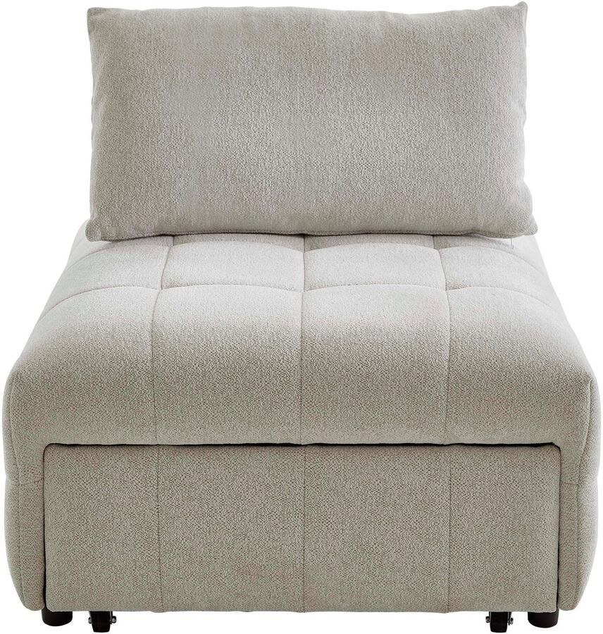 ATLANTIC home collection Bank Fabio Slaapstoel met zitdiepteverstelling