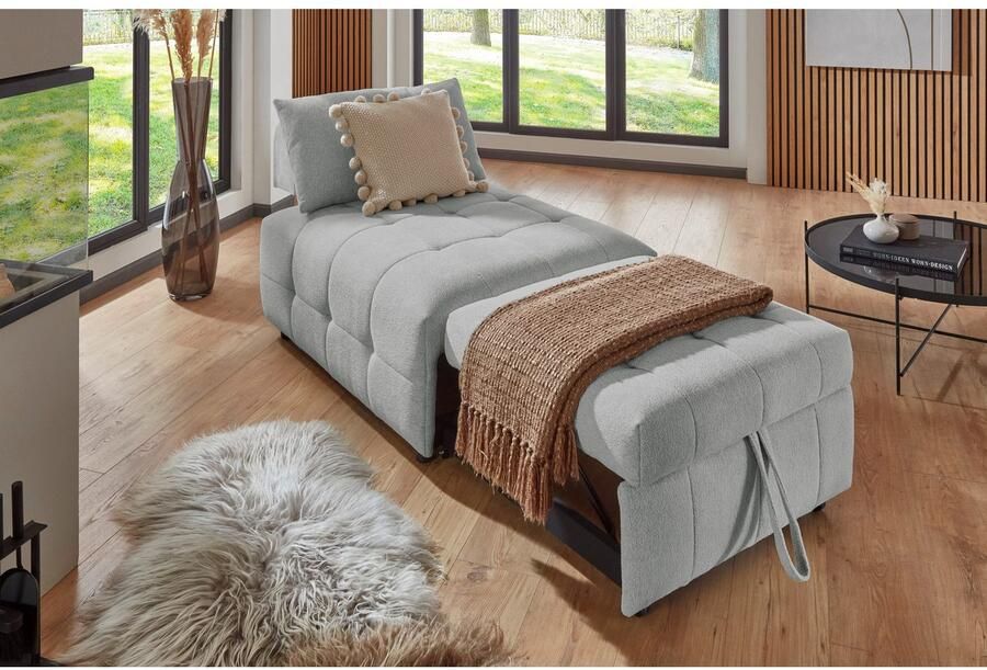 ATLANTIC home collection Bank Fabio Slaapstoel met zitdiepteverstelling - Foto 5