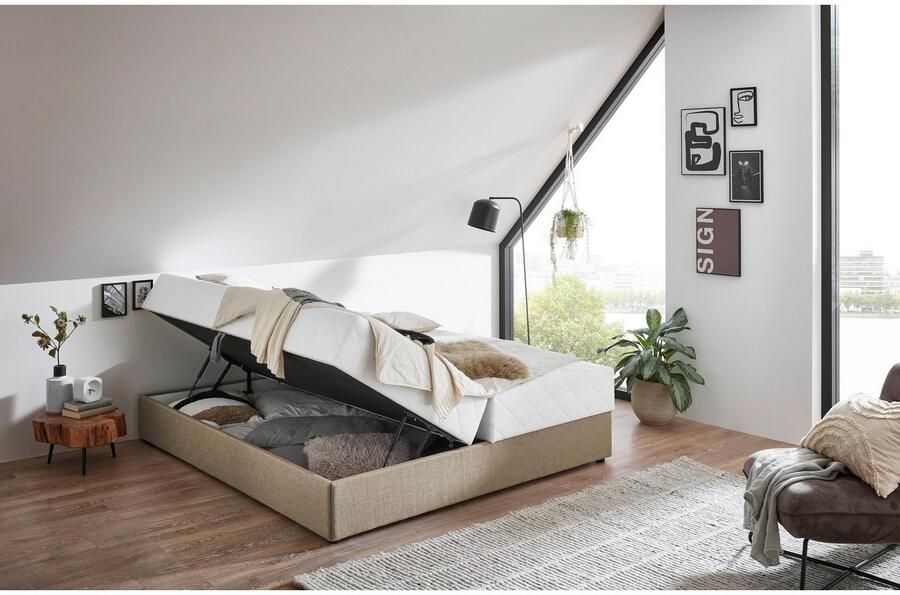 ATLANTIC home collection Boxspring BELINA met pocketveringmatras en ruime bedlade - Foto 9