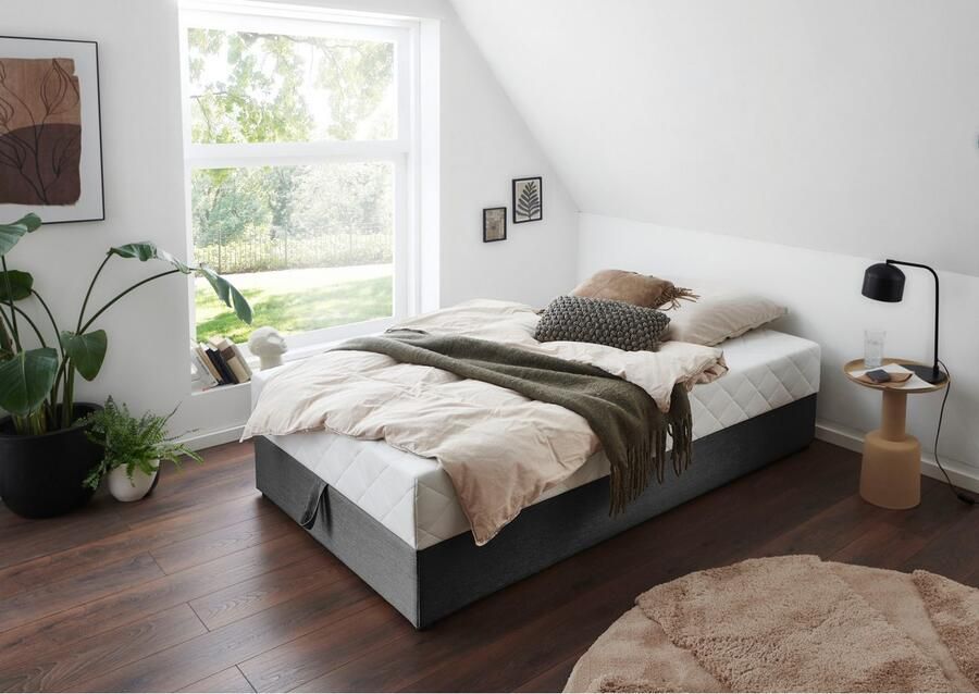 ATLANTIC home collection Boxspring BELINA met pocketveringmatras en ruime bedlade - Foto 4