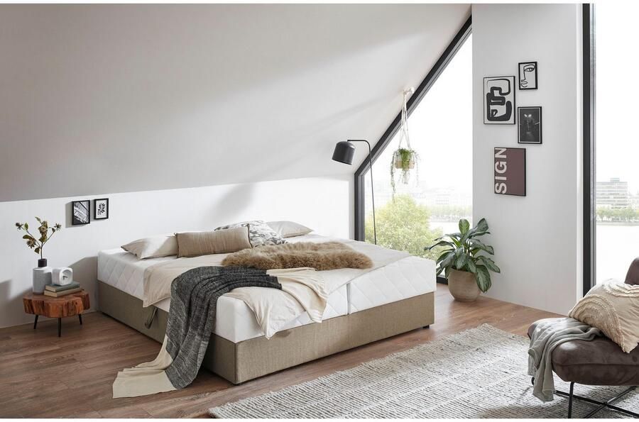 ATLANTIC home collection Boxspring BELINA met pocketveringmatras en ruime bedlade - Foto 3