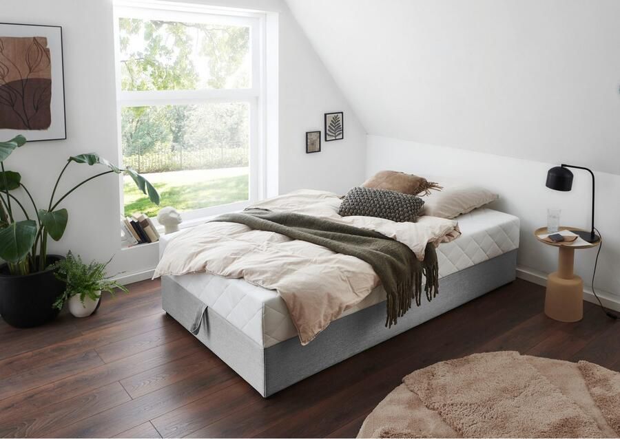 ATLANTIC home collection Boxspring BELINA met pocketveringmatras en ruime bedlade - Foto 4