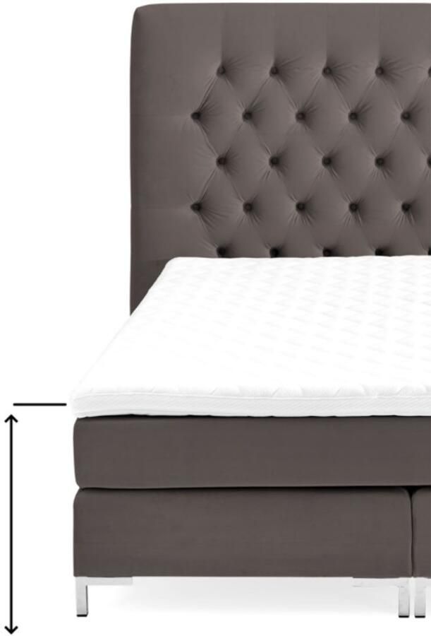 ATLANTIC home collection Boxspring BELINA met pocketveringmatras en ruime bedlade - Foto 2