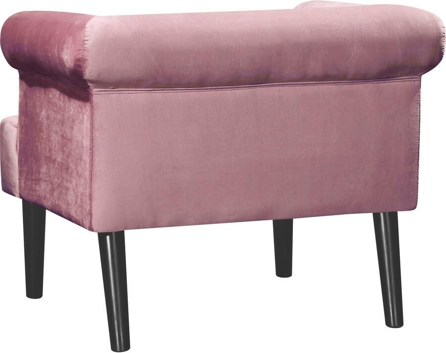 ATLANTIC home collection Fauteuil Charlie Loungestoel met golfvoet - Foto 4