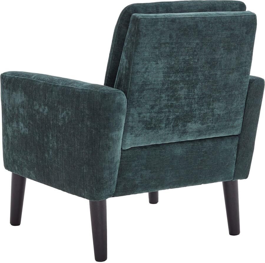 ATLANTIC home collection Fauteuil Kimmy met chenillebekleding vrij plaatsbaar hoog zitcomfort - Foto 2