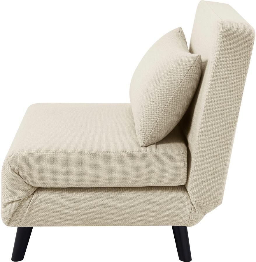ATLANTIC home collection Fauteuil Robby incl. bedfunctie meerdere verstelbaar structuurstof - Foto 3