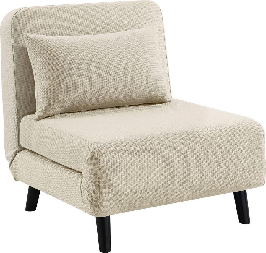 ATLANTIC home collection Fauteuil Robby incl. bedfunctie meerdere verstelbaar structuurstof - Foto 4