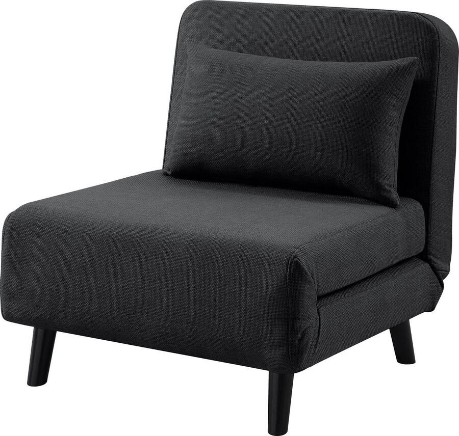ATLANTIC home collection Fauteuil Robby incl. bedfunctie meerdere verstelbaar structuurstof - Foto 3