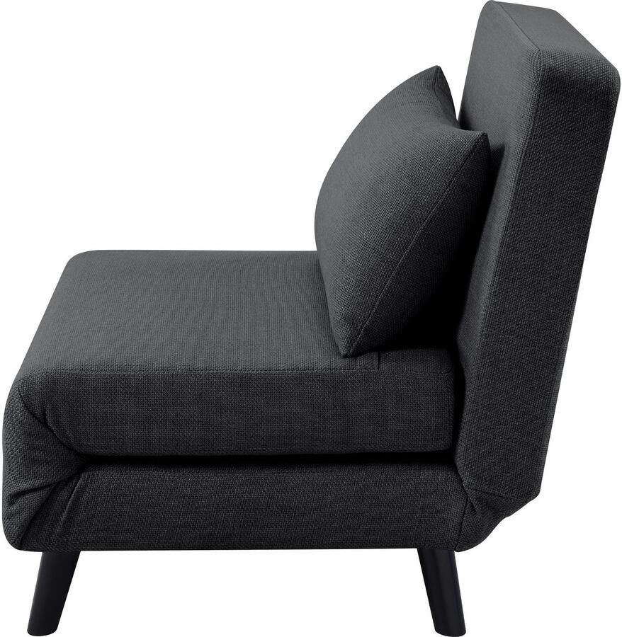 ATLANTIC home collection Fauteuil Robby incl. bedfunctie meerdere verstelbaar structuurstof - Foto 2