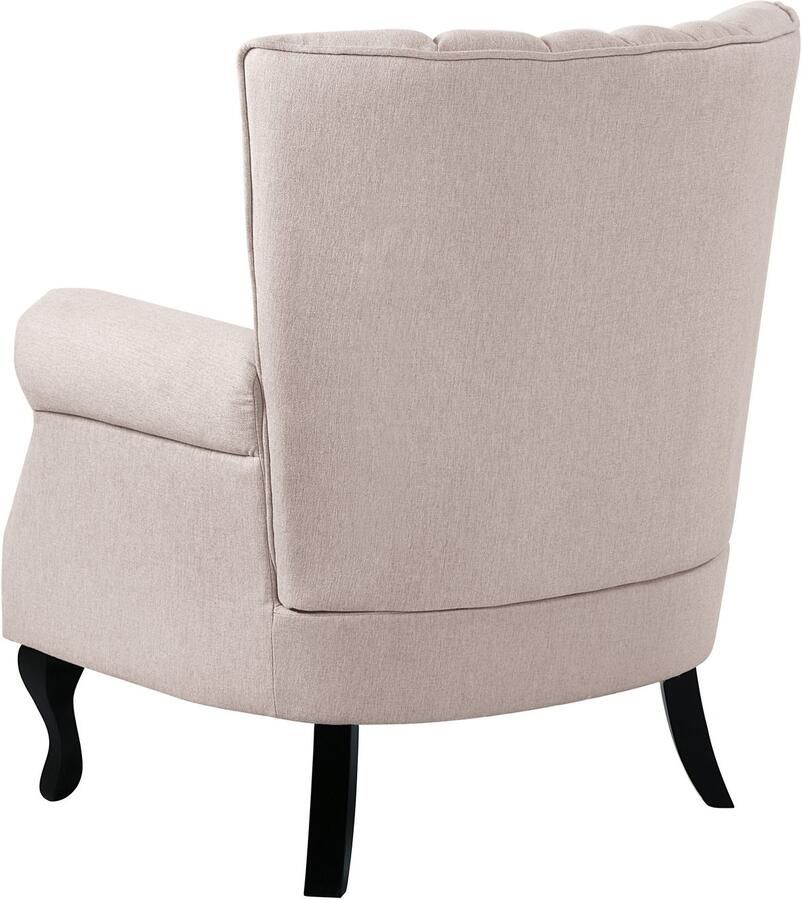 ATLANTIC home collection Fauteuil Toni modern met klinknagels en hoge rugleuning - Foto 2