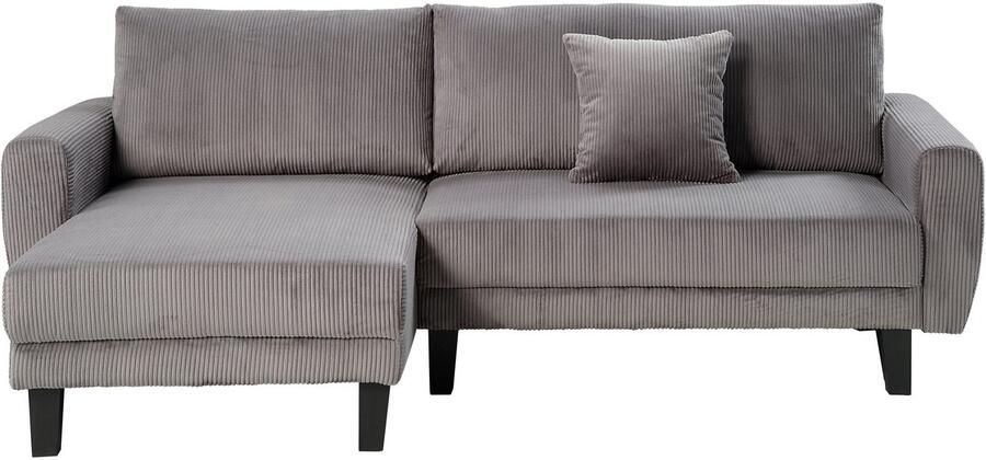 ATLANTIC home collection Hoekbank Leonid L-vorm met slaapfunctie en bedkist - Foto 6