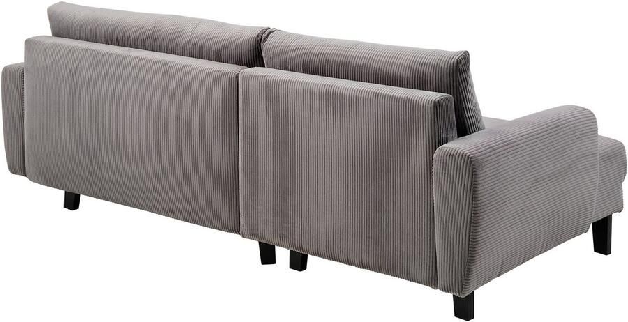 ATLANTIC home collection Hoekbank Leonid L-vorm met slaapfunctie en bedkist - Foto 5