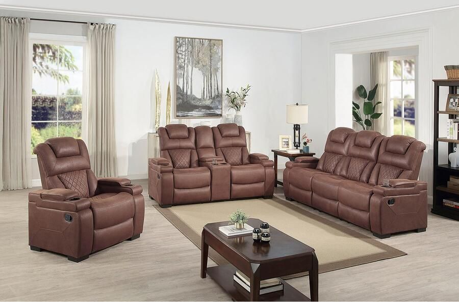 ATLANTIC home collection Relaxfauteuil Faris Relaxfunctie bekerhouder en opbergruimte in armleuningen - Foto 7